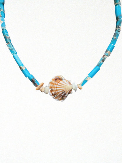 Sunset Scallop Necklace